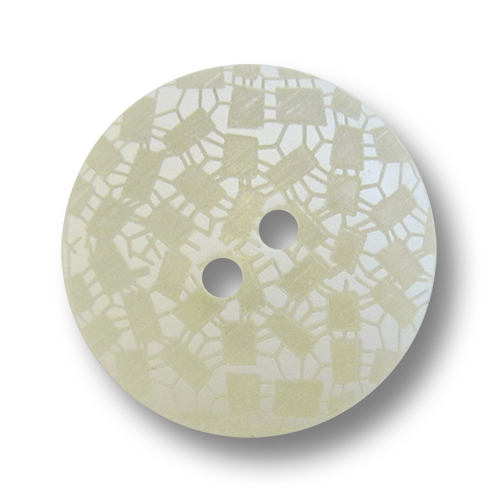 www.knopfparadies.de - 3747we - Hübsche Kunststoffknöpfe in transparent und weiss