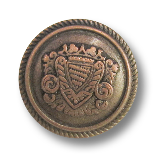 www.knopfparadies.de - 5978ku - Kupfer- und messingfarbene Blazerknöpfe