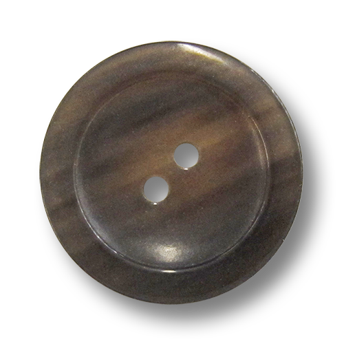 www.knopfparadies.de - 5982jj - Büffelhornknöpfe in dunkelbraun bis olivefarben, leicht transparent