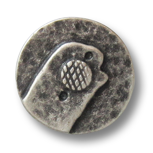 www.knopfparadies.de - 3743as - Altsilberfarbene Trachtenknöpfe mit Zierniete