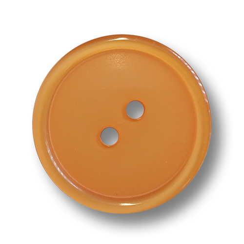 www.knopfparadies.de - 5089cl - Schlichte, orangene Mantelknöpfe aus Kunststoff