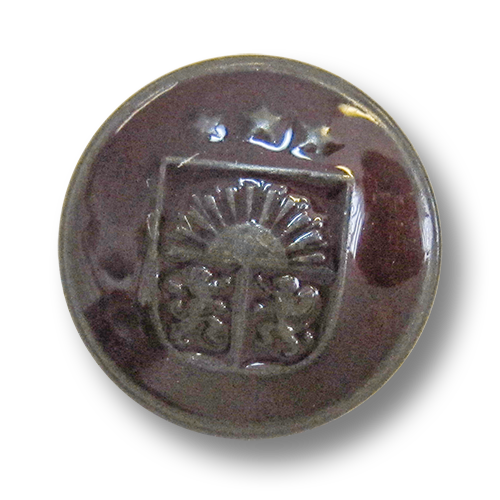 Dunkelbrauner Blazerknopf