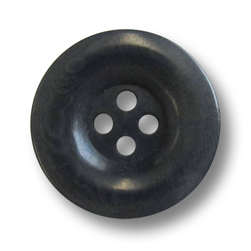 www.knopfparadies.de - 3498db - Dunkelblaue Steunnussknöpfe mit vier Löchern.