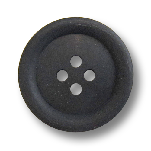 www.Knopfparadies.de - 1698sc - Klassische Vierlochknöpfe aus Kunststoff in Schwarz / B-Ware