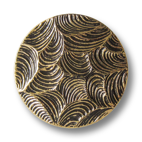 www.Knopfparadies.de - 1465ag - Extravagante goldene Kunststoffknöpfe