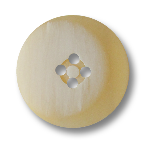 www.Knopfparadies.de - 2041hb - Beige weiß melierte Kunststoffknöpfe in natürlicher Optik