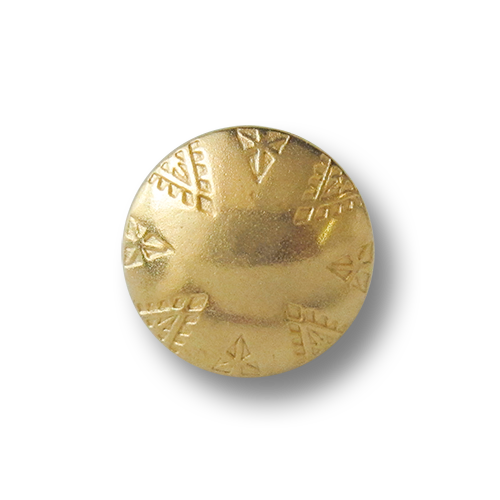 www.knopfparadies.de - 3646go - Hübsche goldfarbene Metallknöpfe mit Öse