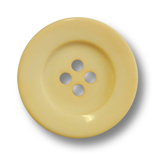 www.Knopfparadies.de - 5906ge - Freche große Vierloch Mantelknöpfe aus Kunststoff in Gelb