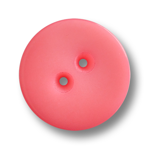 www.knopfparadies.de - 4260pi - Pinke, schlichte Kunststoffknöpfe mit zwei Löchern