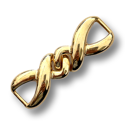 Goldfarbener Metallverschluss extravagante Gürtelschnalle 0,9cm
