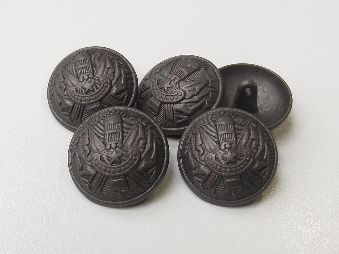 Bronzefb. Uniform Halbkugel Metall Knopf