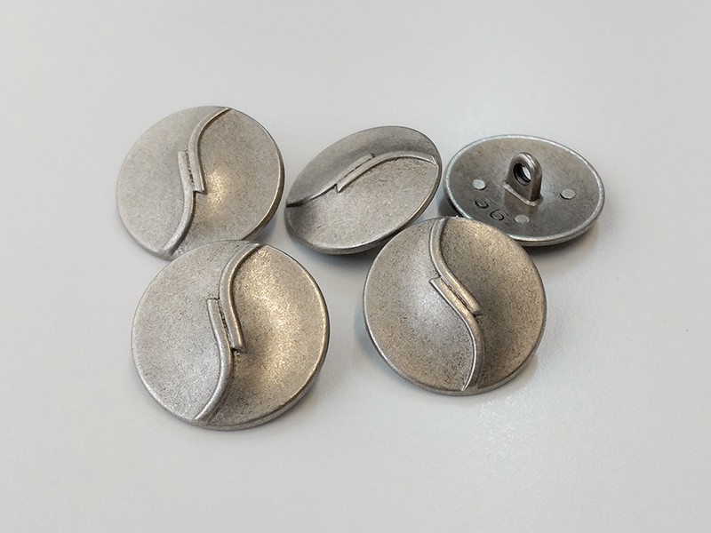 www.knopfparadies.de - 5310as - Altsilberfarbene Metallknöpfe