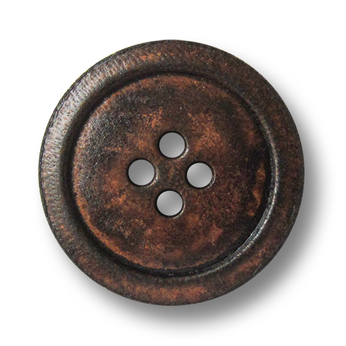 www.knopfparadies.de - 2513mb - Lederknöpfe in Vintage-Optik mit