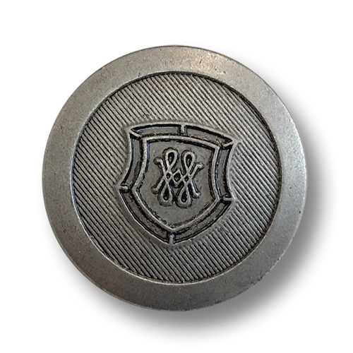 www.knopfparadies.de - 6132as - Altsilberfarbene Blazerknöpfe in Vintage-Look