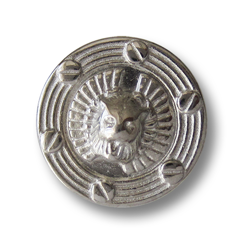 Silberfarbener DesignerKnopf