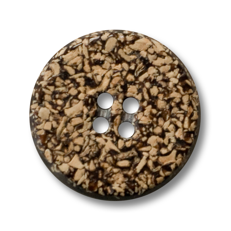 Kunststoffknöpfe mit Holzmuster