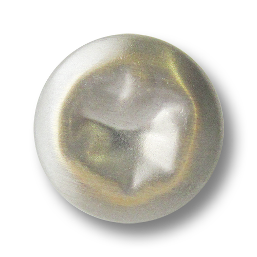 Eigensinnige silberfarbene Metallknöpfe mit Messing Schimmer