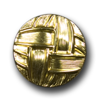 Goldfarbene Ösenknöpfe mit Flechtmuster