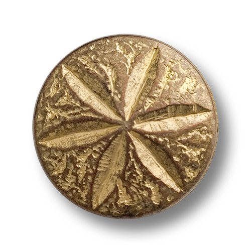 www.knopfparadies.de - 4554gk - Kupfer- und goldfarbene Metallknöpfe mit Sternmotiv