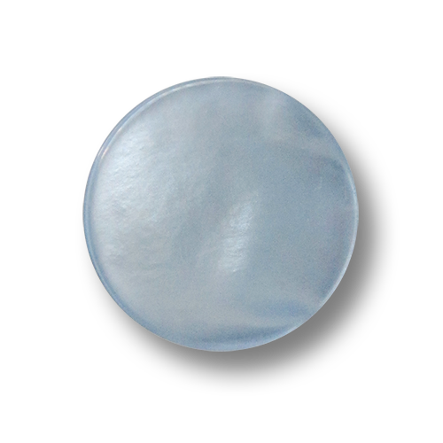 www.knopfparadies.de - 5747hb - Hellblaue Ösenknöpfe aus Kunststoff in Perlmuttoptik