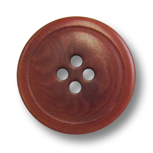 www.knopfparadies.de - 3882rb - Rotbraune Steinnussknöpfe mit vier Löchern