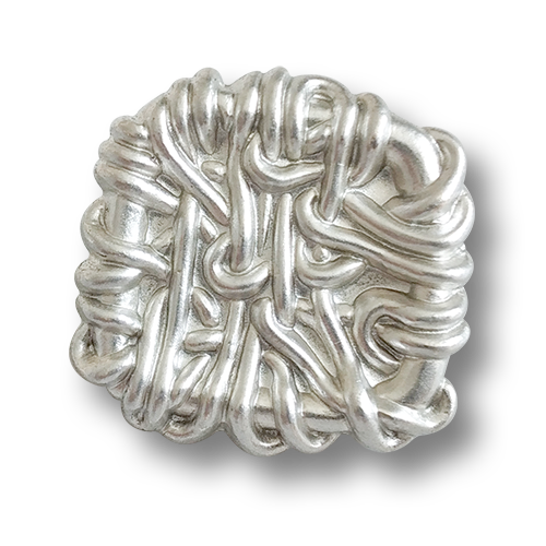 www.knopfparadies.de - 6354si - Umwerfend schöne Designerknöpfe in Silber