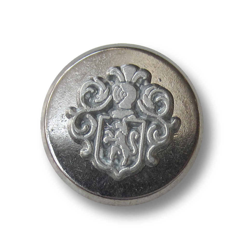 Günstiger Wappen Metallknopf in Vintage Optik / B-WARE