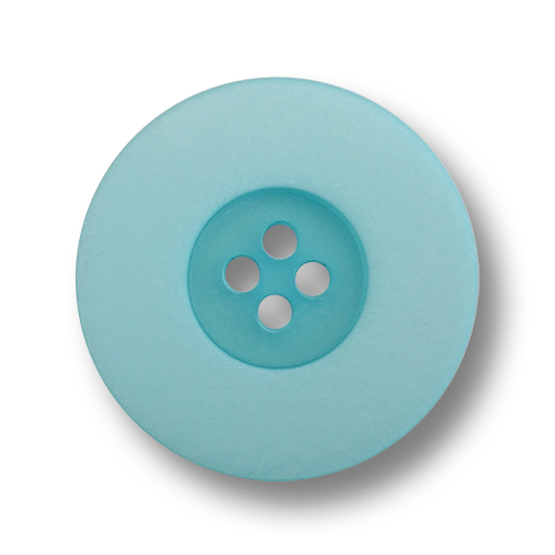 www.knopfparadies.de - 6119bl - Hellblaue, sommerliche Mantelknöpfe aus KUnststoff