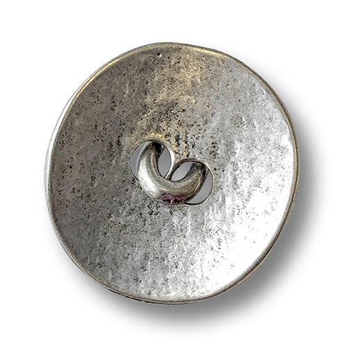 www.knopfparadies.de - 2384as - Altsilberfarbene Metallknöpfe mit beweglicher Öse