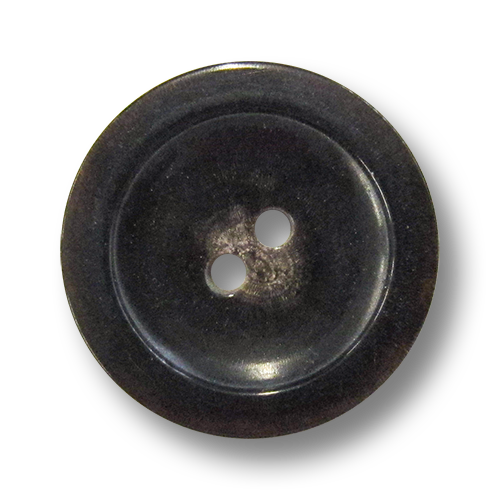 www.knopfparadies.de - 5982qq - Dunkelbraun glänzende Büffelhornknöpfe