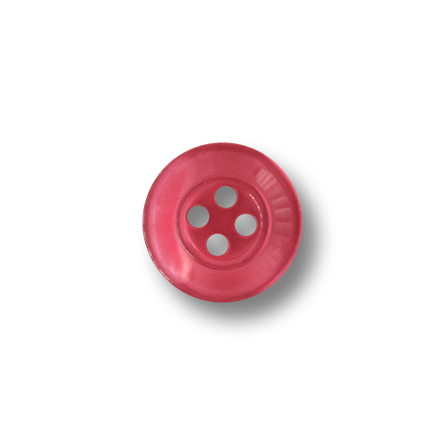 Kleiner Vierloch Kunststoff Knopf in Rosa bis Pink