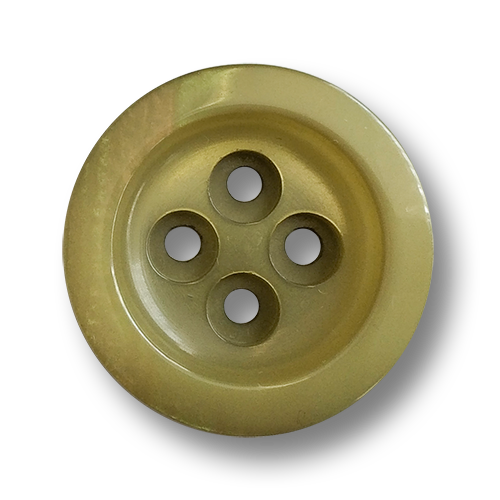 www.knopfparadies.de - 3031ol - Olivegrün schimmernde Vierlochknöpfe aus Kunststoff