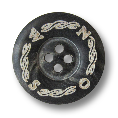 www.knopfparadies.de - 2053sb - Maritime Kunststoffknöpfe mit vier Löchern