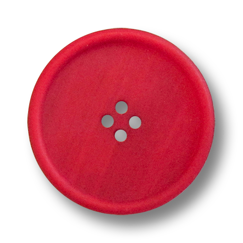 www.knopfparadies.de - 2071ro - Matt rote Mantelknöpfe aus Kunststoff