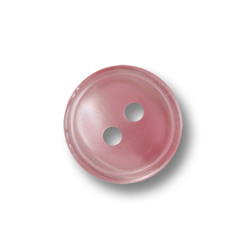 Kleiner rosa perlmuttartiger Blusen Kunststoff Knopf