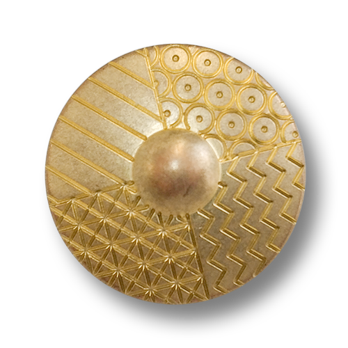 www.knopfparadies.de - 6006gk - Gold- und kupferfarbene Kunststoffknöpfe