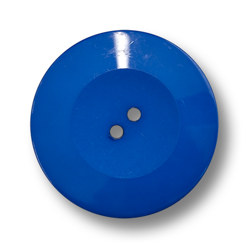 www.knopfparadies.de - 5607kb - Knallblaue Mantelknöpfe aus Kunststoff