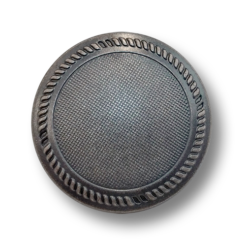 www.knopfparadies.de - 5273as - Altsilberfarbene Blazerknöpfe aus Metall - günstigere B-Ware