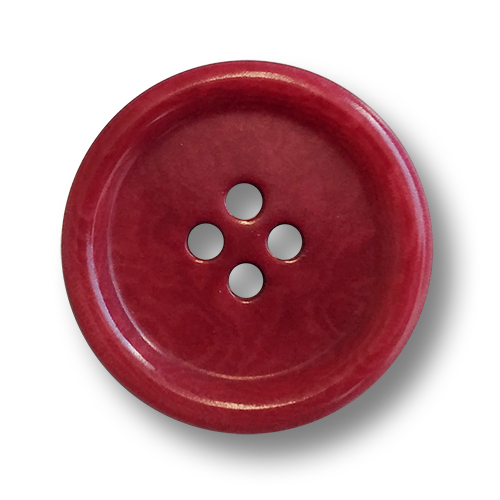 www.knopfparadies.de - 6625ro - Rot eingefärbte Steinnussknöpfe