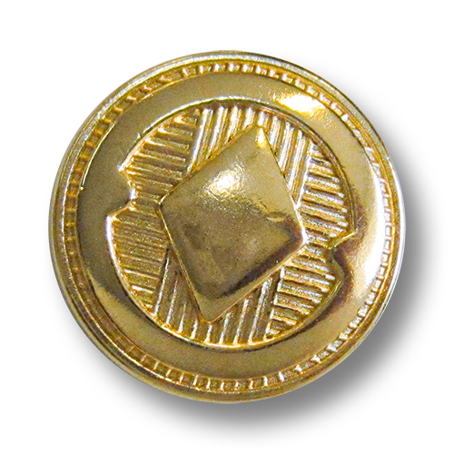 Sehr edel wirkender goldfarbener Ösenknopf