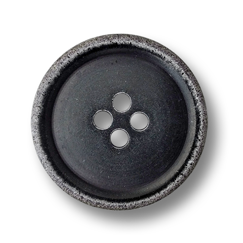 www.knopfparadies.de - 2354sc - Dunkelbraune, fast schwarze Kunststoffknöpfe, B-Ware!