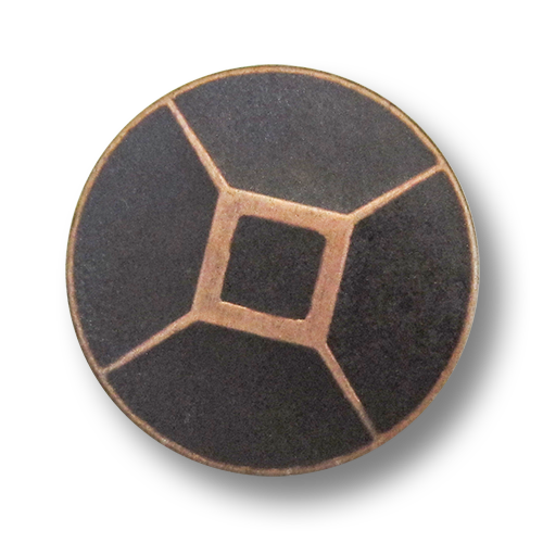 www.Knopfparadies.de - 0042ku - Metallknöpfe in Kupfer und Braun für Blazer & Sakkos