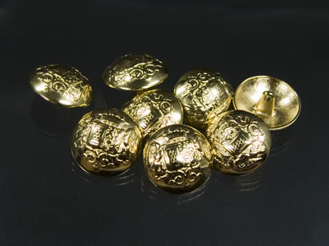 Glänzend goldfb. schöne Wappenknöpfe