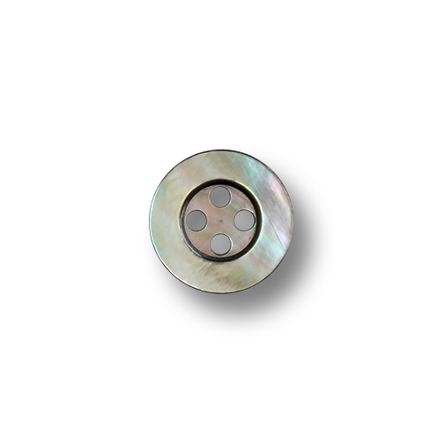 www.knopfparadies.de - 2189gr - Kleine, graue Vierlochknöpfe aus echtem Perlmutt