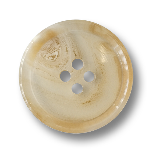 www.knopfparadies.de - 5293hb - Halbtransparente, hellbraune Mantelknöpfe