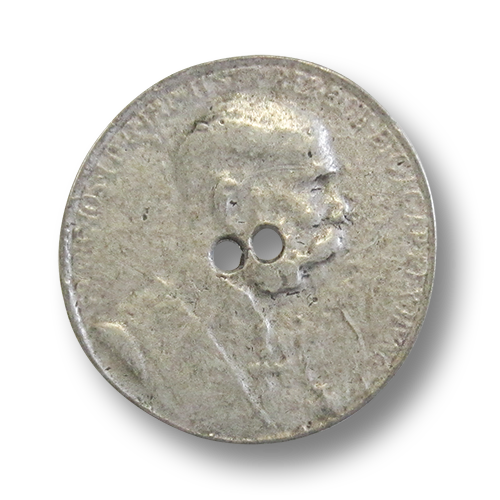 www.knopfparadies.de - j043 - Sehr alt wirkende Münzknöpfe mit Franz-Joseph Portrait