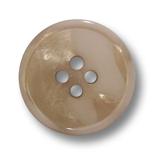 www.knopfparadies.de - 4278be - Beige Kunststoffknöpfe, fast wie aus Perlmutt