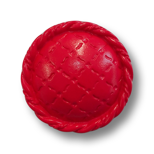 www.knopfparadies.de - 1278ro - Knallrote Mantelknöpfe aus Kunststoff