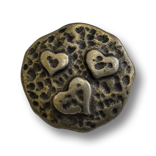 www.knopfparadies.de - 6143me - Herzige, altmessingfarbene Trachtenknöpfe aus Metall