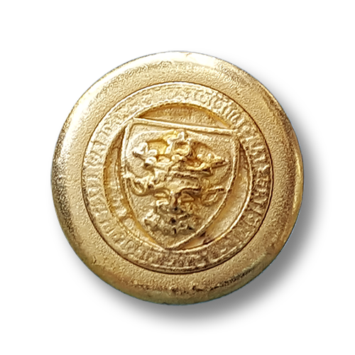 Goldfarbener Blazerknopf mit Wappen - B-Ware - kleine Fehler